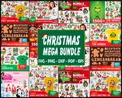 Christmas Mega Bundle Svg, Disney Christmas Svg, Grinchmas Svg,Disney Christmas Svg, Grinchmas Svg, Christmas Pattern Sv