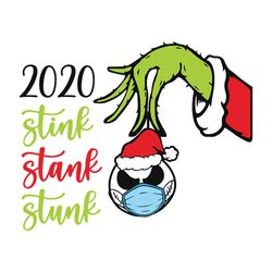 2020 Stink Stank Stunk SVG, Jack Skellington Face Mask SVG, Jack Skellington Quarantine SVG, silhouette svg fies