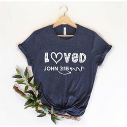 John 3 16 Shirt , Faith Shirt, Christian t-shirt, Spiritual gift, Christian Clothing,  Christian Gift , Religious Cross
