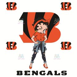 Betty Boop Cincinnati Bengals Svg, Sport Svg, Cincinnati Bengals Football Team S