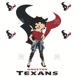Betty Boop Houston Texans Svg, Sport Svg, Houston Texans Football Team Svg, Hous