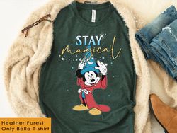 Retro Sorcerer Mickey Stay Magical Shirt / Fant