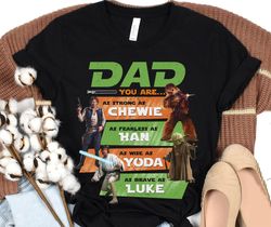 Retro Star Wars Dad Shirt / Yoda Luke Han Solo