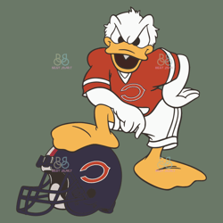 Donald Duck Chicago Bears Svg, Sport Svg, Chicago Bears Svg, Chicago Bears Fans