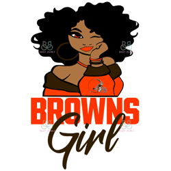 Browns Girl Svg, Browns Logo Svg, NFL Girls Svg, Football Svg, NFL Football Svg