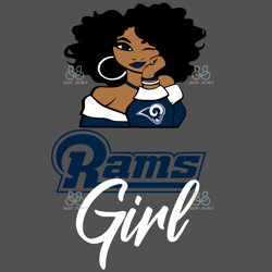 Rams Girl Svg, Rams Logo Svg, NFL Girls Svg, Football Svg, NFL Football Svg