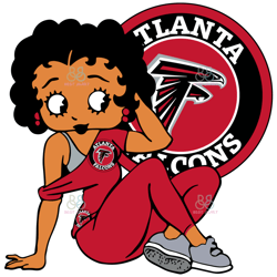 Atlanta Falcons Betty Boop Svg, Sport Svg, NFL Sport Svg
