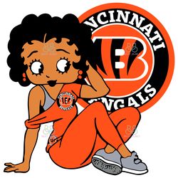 Cincinnati Bengals Betty Boop Svg, Sport Svg, NFL Sport Svg