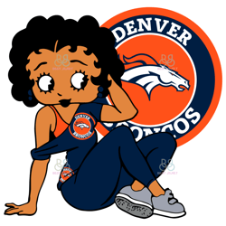 Denver Broncos Betty Boop Svg, Sport Svg, NFL Sport Svg