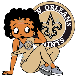New Orleans Saints Betty Boop Svg, Sport Svg, NFL Sport Svg