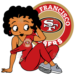 San Francisco 49Ers Betty Boop Svg, Sport Svg, NFL Sport Svg
