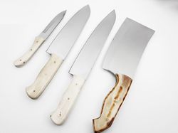 ec hand made d2 steel kitchen knives set chef knives set christmas gift