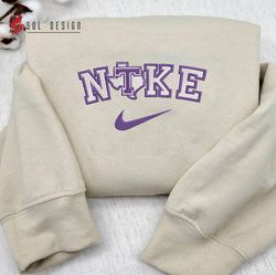Nike Tarleton Texans Embroidered Crewneck, NCAA Embroidered Sweater, Tarleton Texans Hoodie, Unisex Shirts