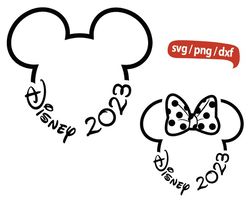 Disney 2023 svg, Disney Mickey Ears 2023 svg, Disney Mickey Head svg,  Mickey Head 2023 svg