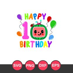 1st Happy Birthday Cocomelon Svg, Cocomelon Birthday Svg, Cocomelon Cricut Svg, Png Dxf Eps Digital File