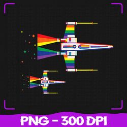 Star Wars X-Wing Starfighter Png, Rainbow Lgbt Png, LGBT Png, Sublimation, PNG Files, Sublimation PNG