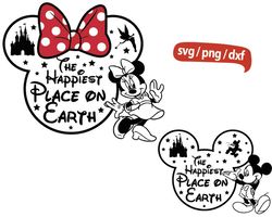 The Happiest Place On Earth svg, Mickey 2023 Trip svg, Mickey Birthday Vacation svg, 2023 Family Vacation Mickey svg