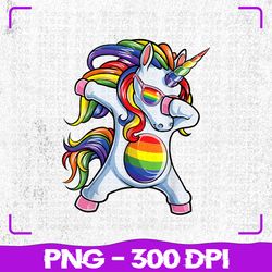 Dabbing Unicorn Gay Pride LGBT Png, Lesbian Rainbow Flag Png, LGBT Png, Sublimation, PNG Files, Sublimation PNG, PNG