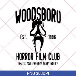 Vintage Woodsboro Horror Club PNG, Scream, Scream-Ghost, Thriller, Horror, Scary, Halloween PNG, Halloween Party PNG