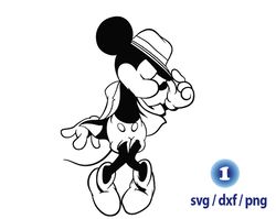 Mickey mouse Michael Jackson svg, Michael for cricut, file png