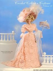 Barbie Doll clothes Crochet patterns - 1904 Irish Lace Seaside Costume - Collector Costume Vintage PDF Instant download