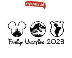 Disney Family vacation 2023, Disney Friends svg, Mouse Ears svg, Disney Vacation 2023 svg, Disney 2023 Trip svg,