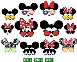 disney mouse ears svg, mickey svg, minnie svg, png files