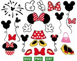 minnie clothes svg, mickey svg, disney mouse svg, png files