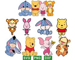 baby winnie the pooh svg, winnie the pooh hunny svg, png files