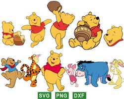bay winnie the pooh svg, pooh svg, pooh png files