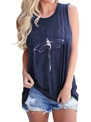 Women's Summer Style Dragonfly Print Tank Top Women's Clothing