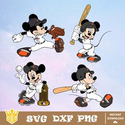San Francisco Giants Disney Mickey Mouse Team SVG, MLB SVG, Disney SVG, Cut Files, Vector, Cricut, Clipart, Silhouette