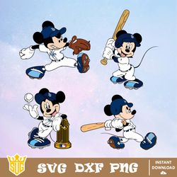 Tampa Bay Rays Disney Mickey Mouse Team SVG, MLB SVG, Disney SVG, Cut Files, Cricut, Clipart, Silhouette, Printable File