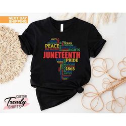 Juneteenth Map Shirt, African American Shirts, Juneteenth Gift, BLM Shirt, Freeish 1865 Shirt, Black History Month Shirt
