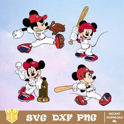 Washington Nationals Disney Mickey Mouse Team SVG, MLB SVG, Disney SVG, Cut Files, Vector, Cricut, Clipart, Silhouette