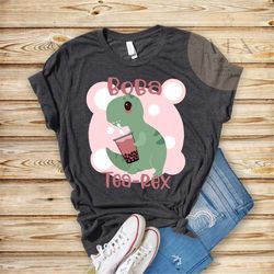 Boba Tea-Rex Shirt, Funny Boba Shirt, Cute Boba Bubble T Shirt, Cute Kawaii T-Shirt