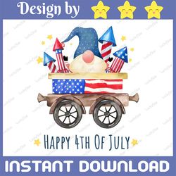 Happy 4th of July Gnome 2022 - PNG Clipart Commercial Use Instant Digital Download Dye Sublimation