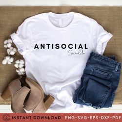 AntiSocial Tee, AntiSocial Club , Antisocial  Tren