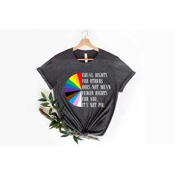 Equal Rights for Others Does Not Mean Fewer Rights for You It's Not Pie Unisex T-shirt, LGBT Rainbow, Equal Rights Shirt