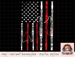 Bassoon American Flag 4th July Patriotic Music png, instant download, digital print