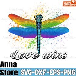 Love Wins Dragonfly LGBT Svg,LGBT SVG Bundle,Lesbian Svg , Gay Svg, Bisexual Svg, Transgender Svg, Queer Svg,Pride Svg,