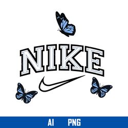 Buffterfly Nike Png, Nike Png, Buffterfly Png, Fashion Brand Png, Ai Digital File