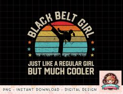 Black Belt Girl Karate Jiu Jitsu Taekwondo Martial Arts png, instant download, digital print