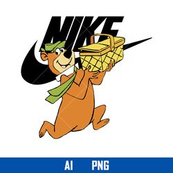 Yogi Bear Nike Png, Nike Logo Png, Yogi Bear Png, Ai Digital File