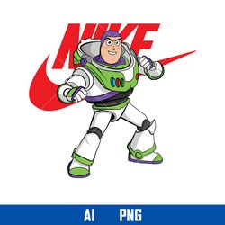 Buzz Lightyear Swoosh Nike Png, Nike Logo Png, Buzz Lightyear Png, Ai Digital File