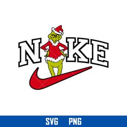 Nike Grinchmas Svg, Nike Logo Svg, Grinch Christmas Svg, Nike Christmas Logo Svg, Png Digital File