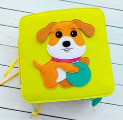 Tactile Felt Book for Kids: Learn About Pets with Finger Toys