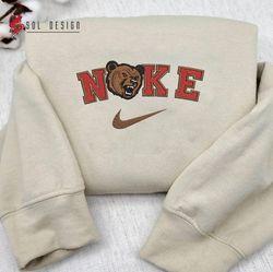 Nike Cornell Big Red Embroidered Crewneck, NCAA Embroidered Sweater, Cornell Big Red Hoodie, Unisex Shirts
