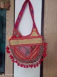 15*12 inches Handmade vintage Banjara cotton shoulder bag Authentic|Gypsy|Tote|Shoulder|Boho|Handmade|Tribal Patchwork