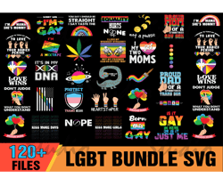 120 LGBT Bundle SVG, Gay Rainbow, Gay Flag Svg, Proud Ally Svg, Proud Dad Svg,LGBT Svg,Human Svg,Proud Mom Svg,Rainbow S
